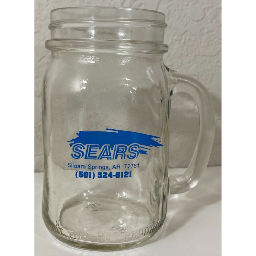 Vintage Sears Mug Siloam Springs, AR Arkansas Collectible Glass Mug Appliances